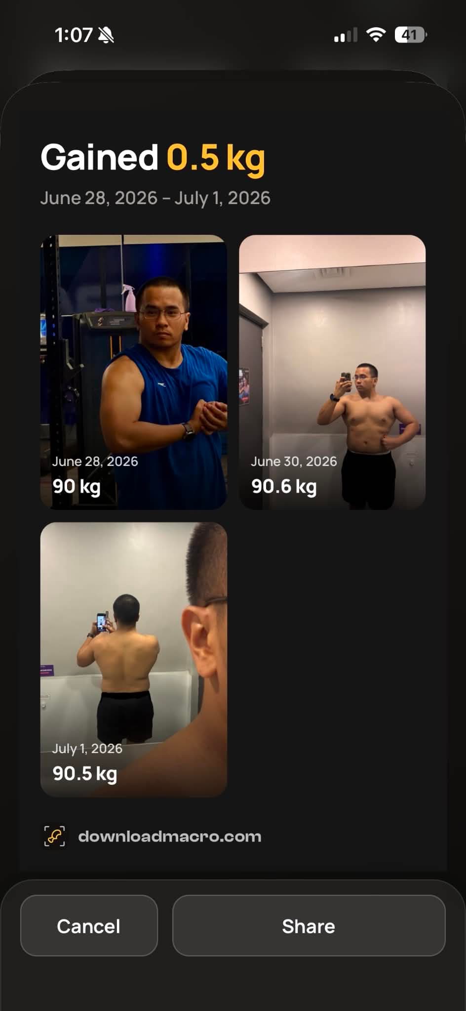 Share collage feature