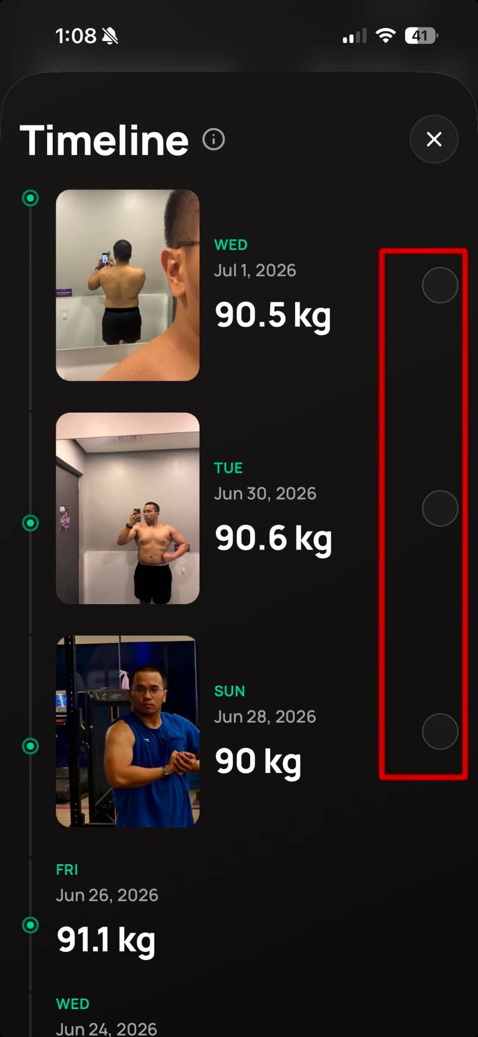 Select photos for collage